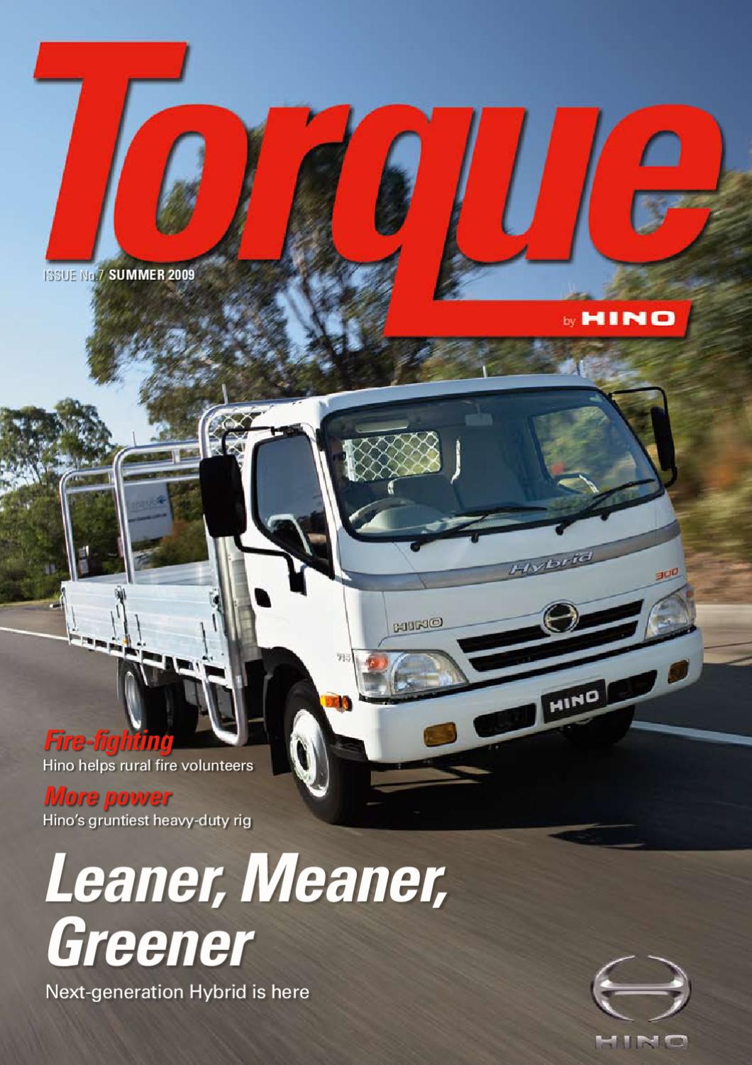 Hino Torque Summer 2009 by Hino Australia Issuu