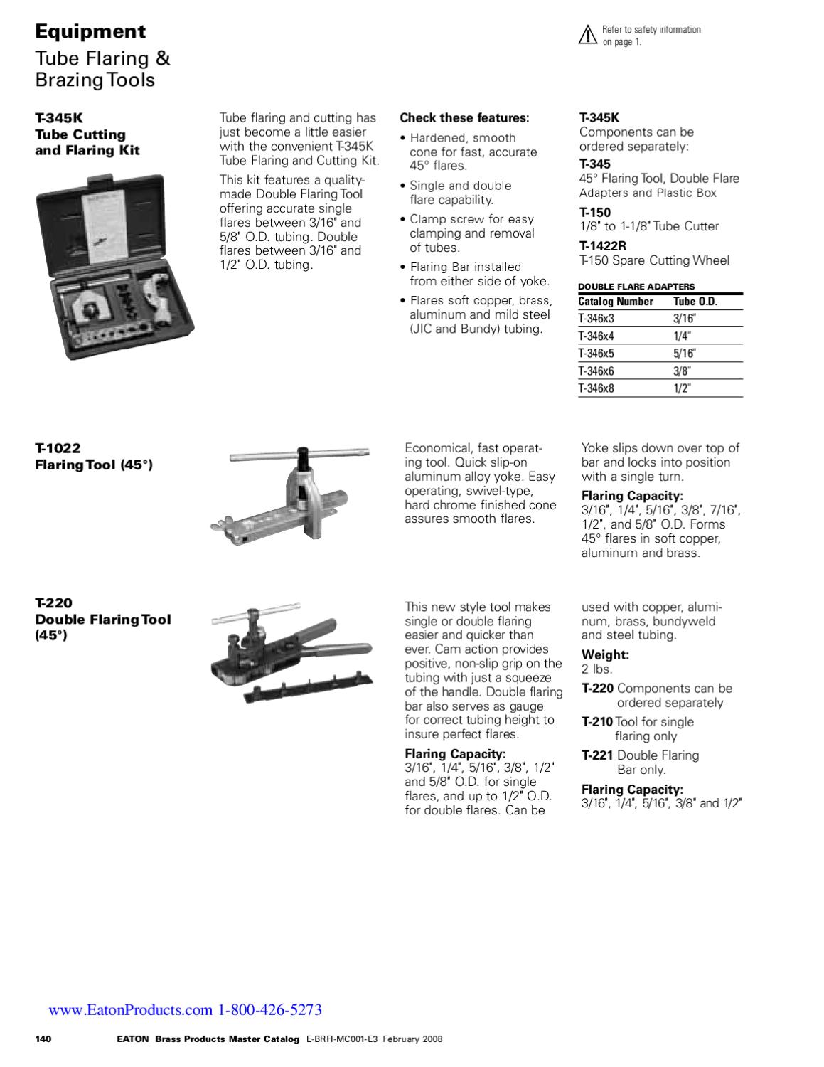 Brass Products Master Catalog Eaton Weatherhead Aeroquip by Murdock