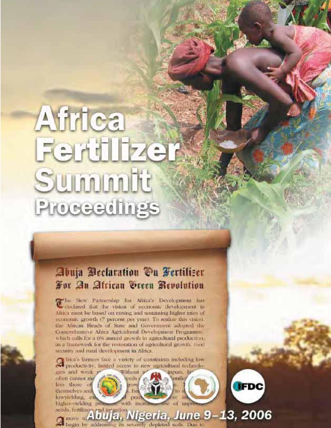IFDC Africa Fertilizer Summit Proceedings by IFDC Issuu
