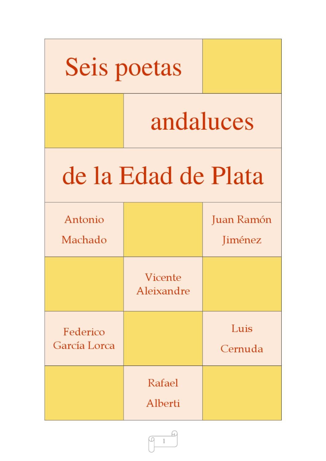 Seis Poetas Andaluces De La Edad De Plata By Biblioteca IES La Orden 