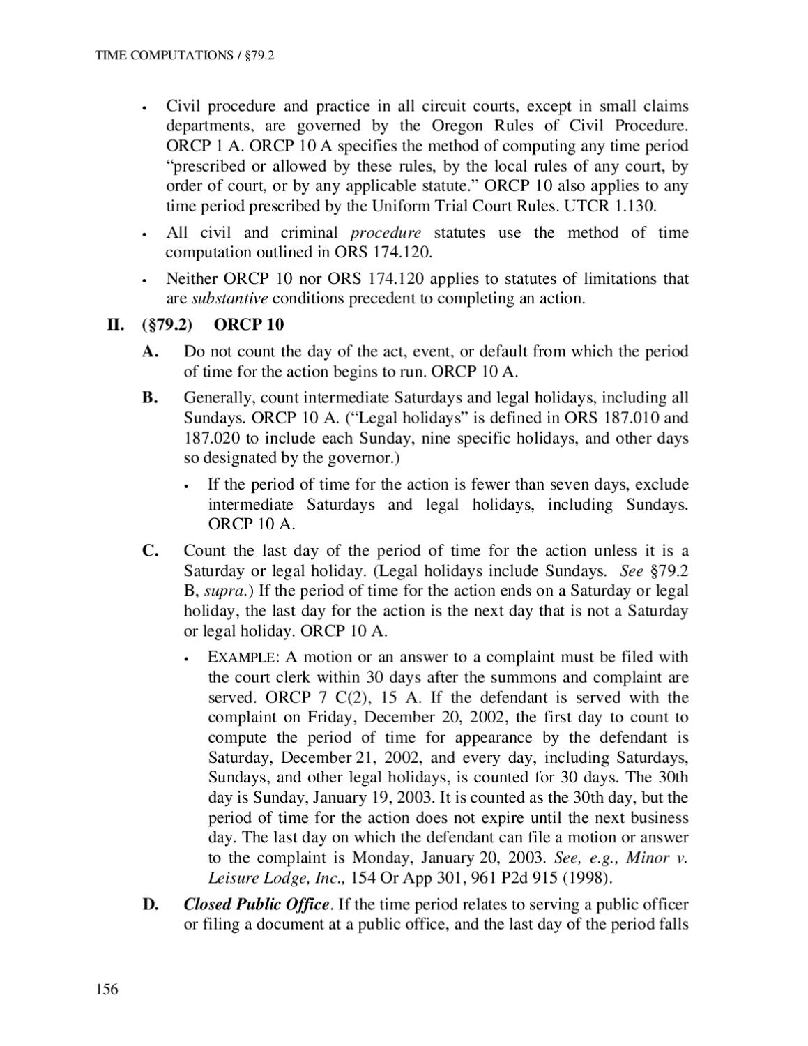 Oregon Statutory Time Limitations Handbook The Red Book by Jerry Cunningham Issuu