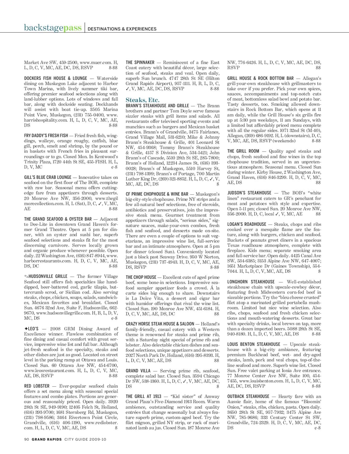 City Guide 09 10 Grm By Grand Rapids Magazine Issuu