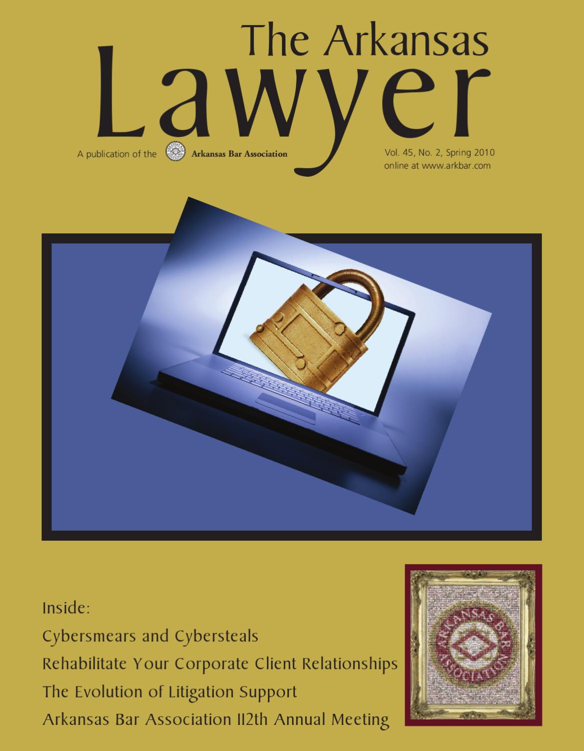arkansas lawyer spring 2010 by arkansas bar association issuu rh issuu com
