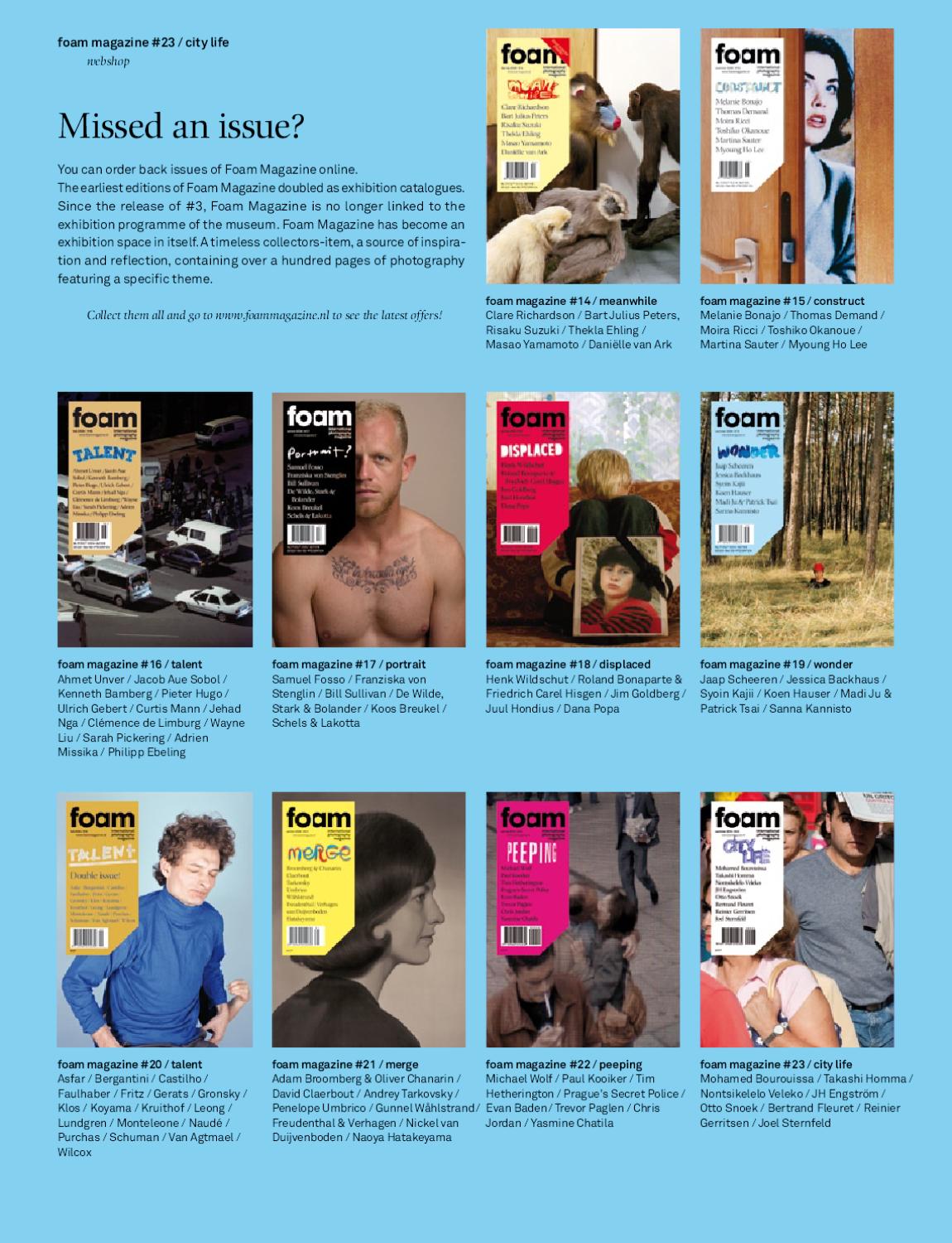 PREVIEW Foam Magazine Issue 23 City Life by Foam Magazine Issuu