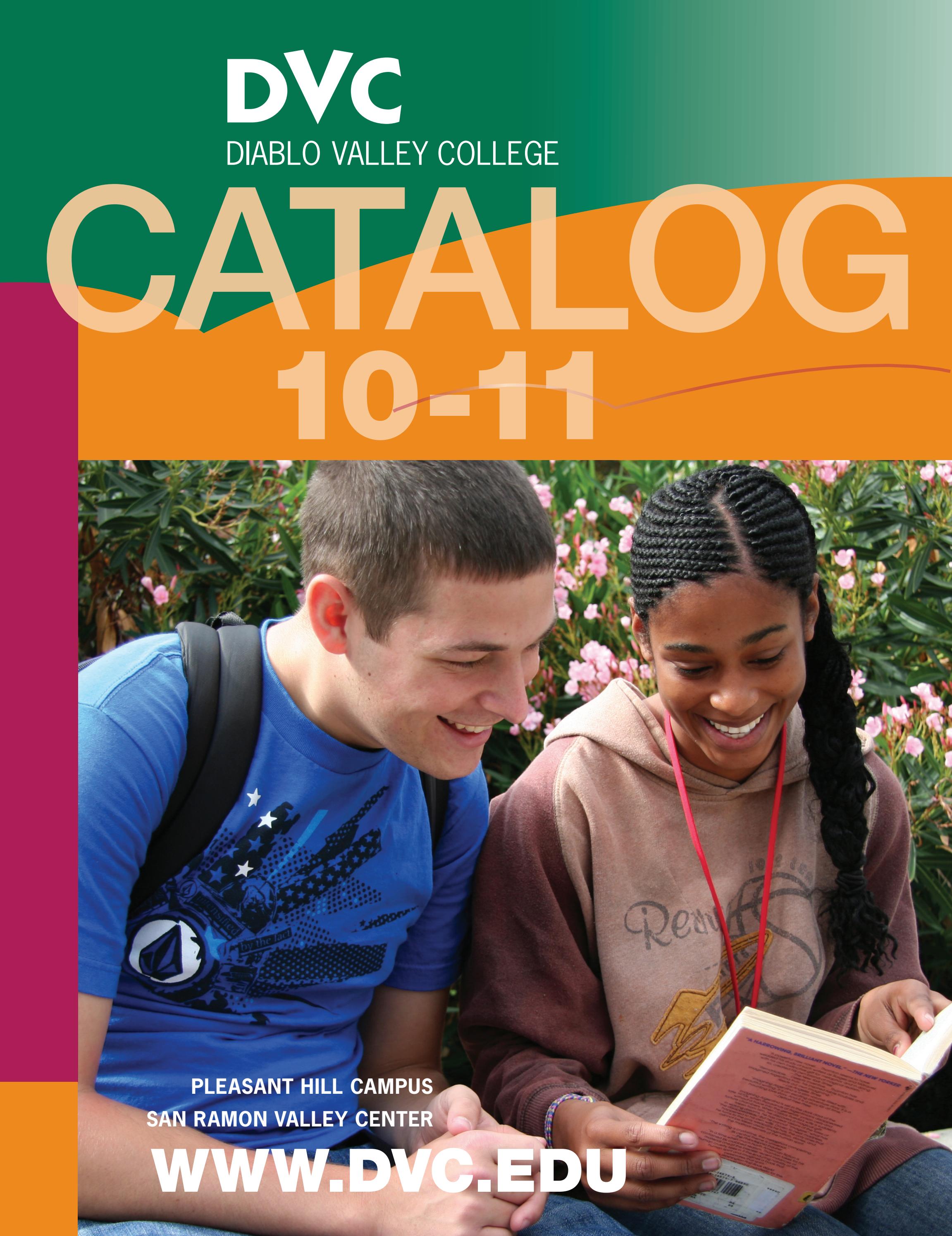 DVC 20102011 Catalog by Diablo Valley College Issuu