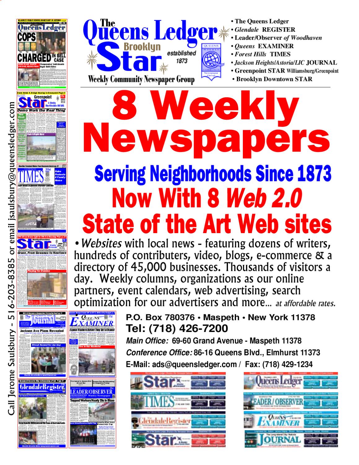 Queens Ledger Brooklyn Star Newspapers Media Kit by BQE Media Queens