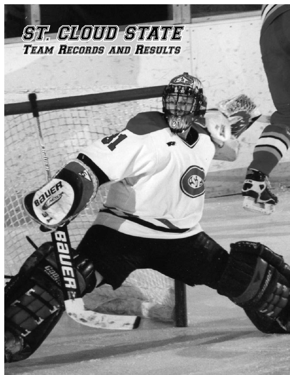 201011 St. Cloud State University Men's Hockey Record Book Part I by