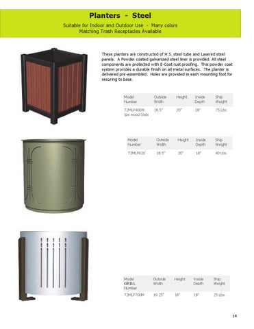 T2 Planters 家具目录 第 15 页