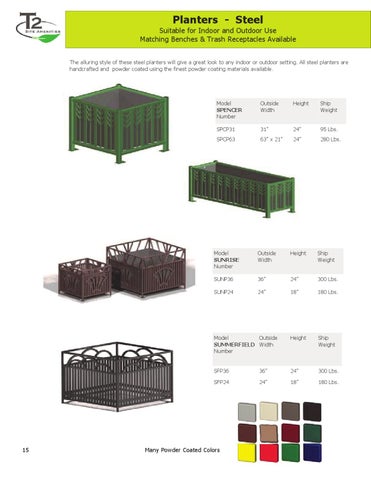 T2 Planters 家具目录 第 16 页