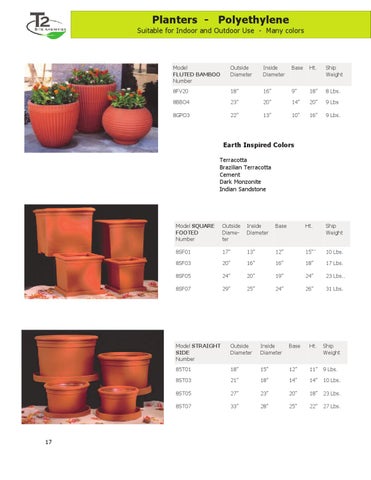 T2 Planters 家具目录 第 18 页