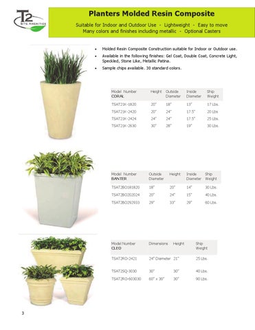 T2 Planters 家具目录 第 4 页