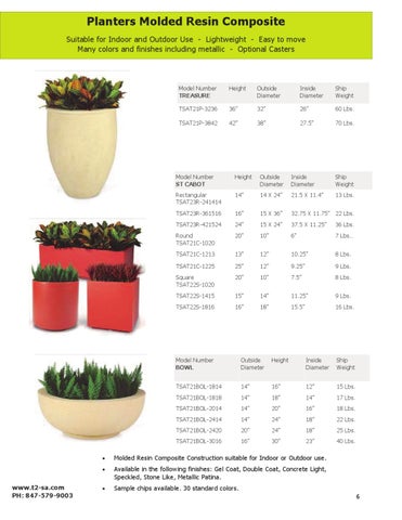 T2 Planters 家具目录 第 7 页