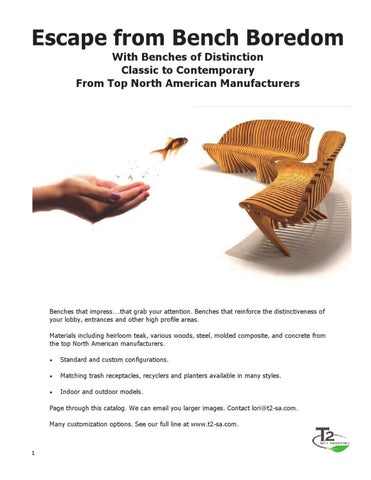 Lori Tilkin 家具目录 · Extraordinary Benches 第 2 页