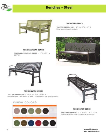 Lori Tilkin 家具目录 · Extraordinary Benches 第 8 页