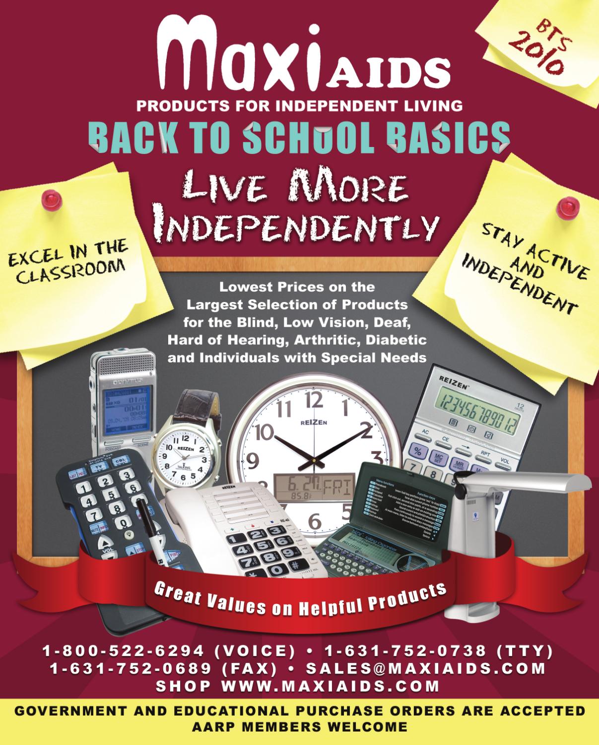 MaxiAids Back To School Catalog 2010 by Issuu