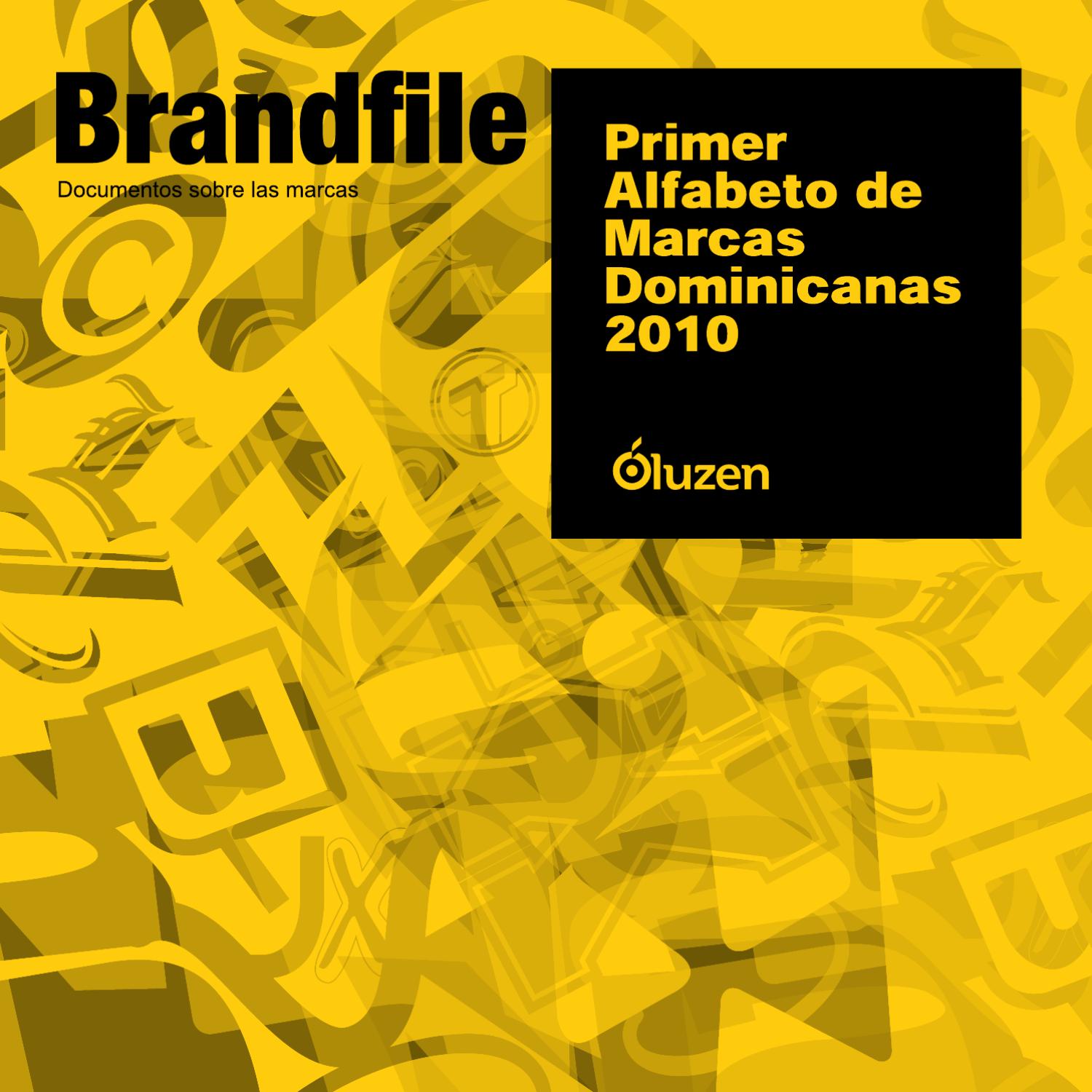 Oluzen Brandfile 1 / Primer Alfabeto de Marcas Dominicanas by Oluzen