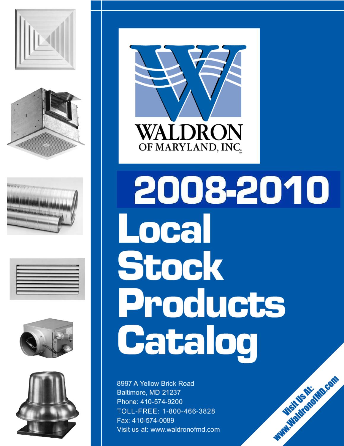 Waldron Catalog 20082010 by Waldron of Maryland, Inc. Issuu
