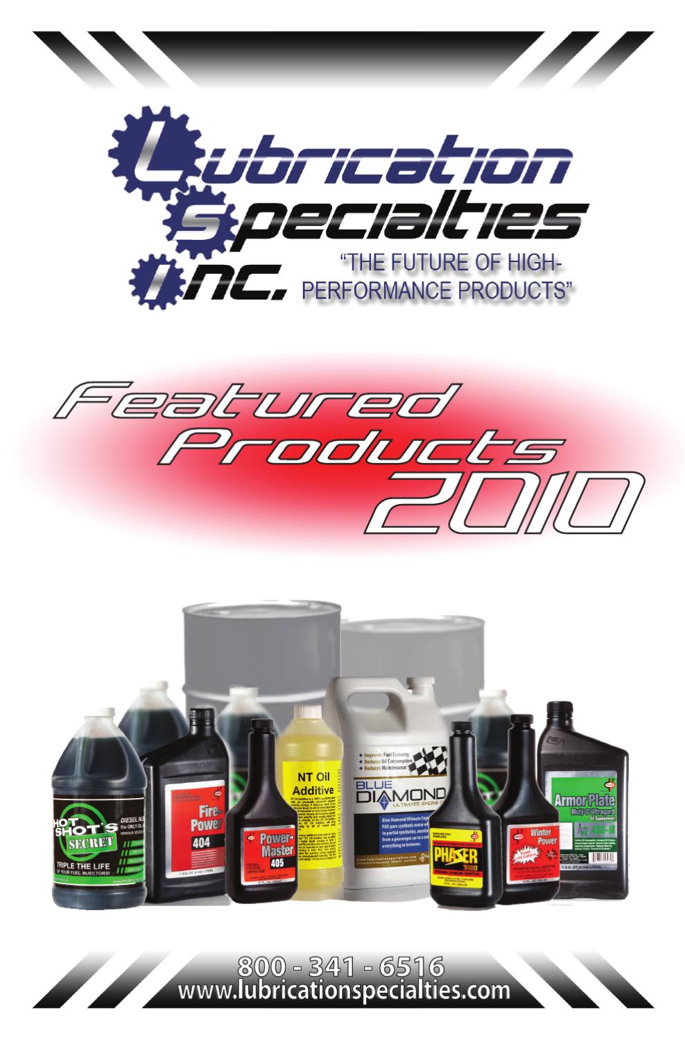 Featured Products Summer 2010 by Lubrication Specialties, Inc. Issuu