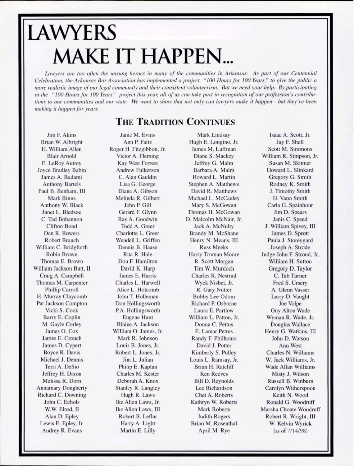 VOL.33_NO.3_SUMMER 1998 by Arkansas Bar Association Issuu