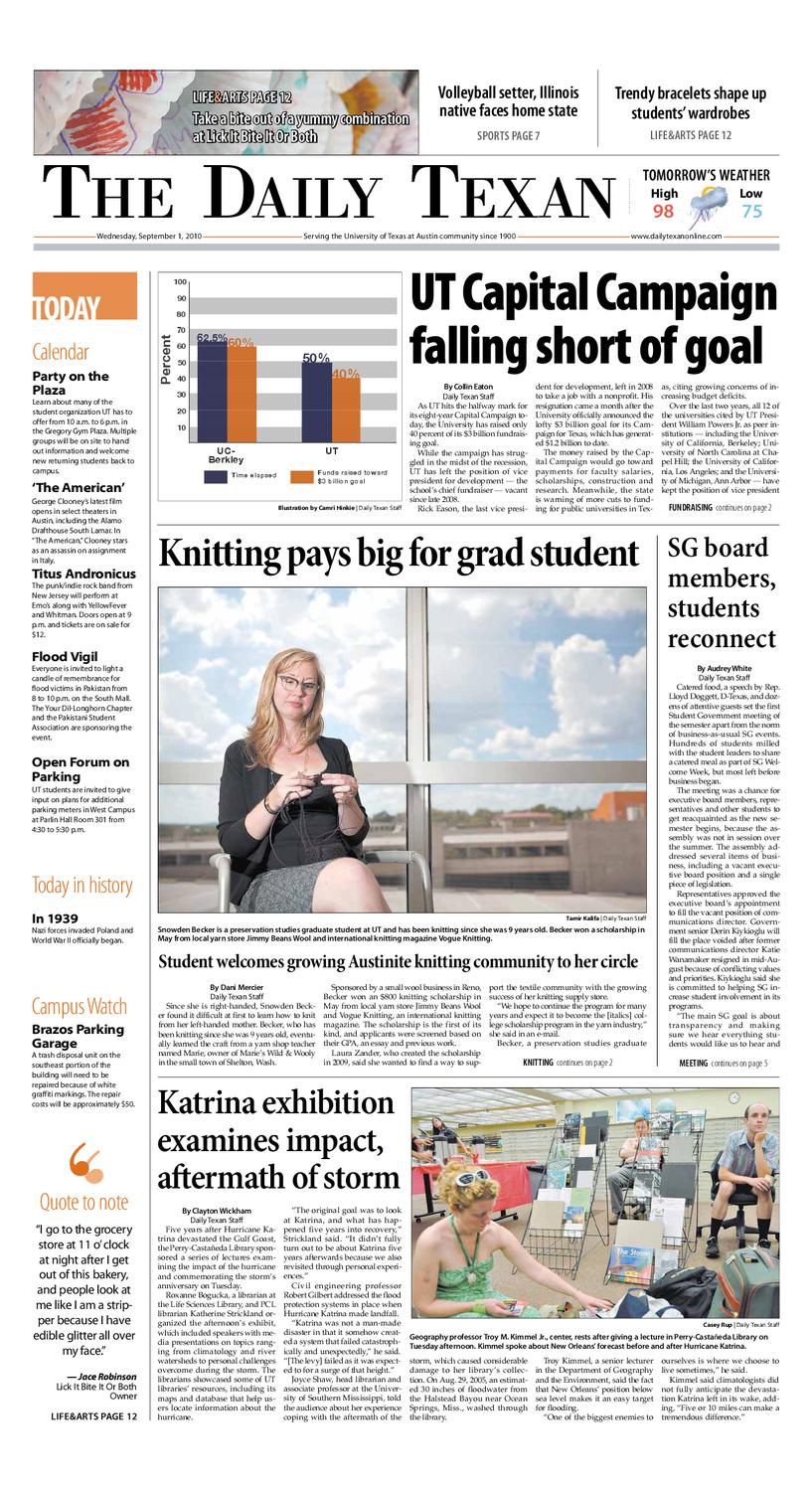 The Daily Texan 9-1-10 by The Daily photo