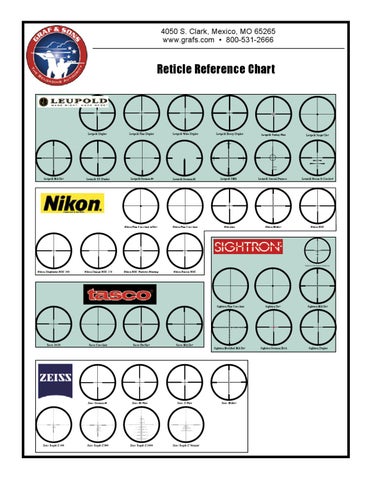 Reticle Reference Chart by Graf & Sons, Inc - Issuu