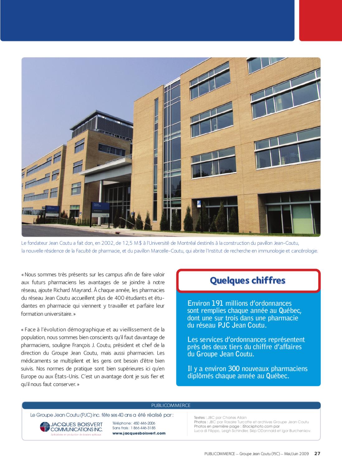 Le Groupe Jean Coutu (PJC) inc. fête ses 40 ans by JBC Média inc. Issuu
