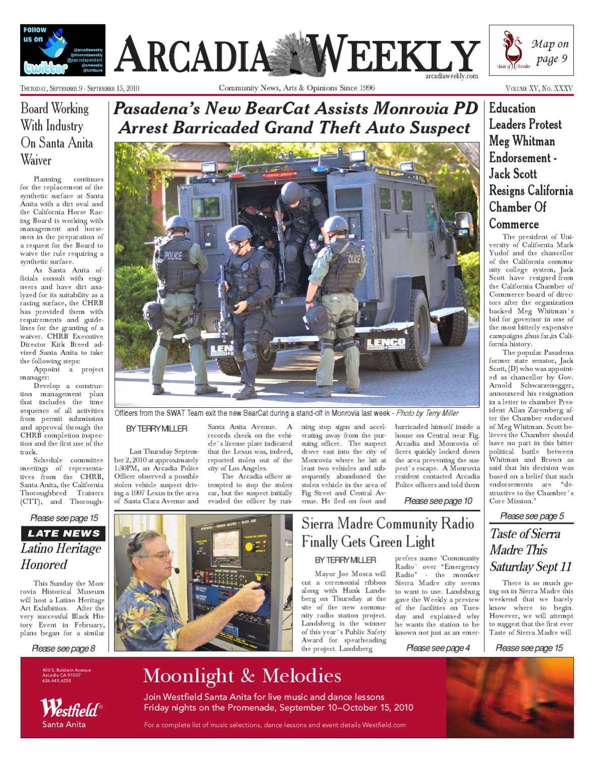 Arcadia Weekly Sept 9 2010 By Beacon Media News Issuu