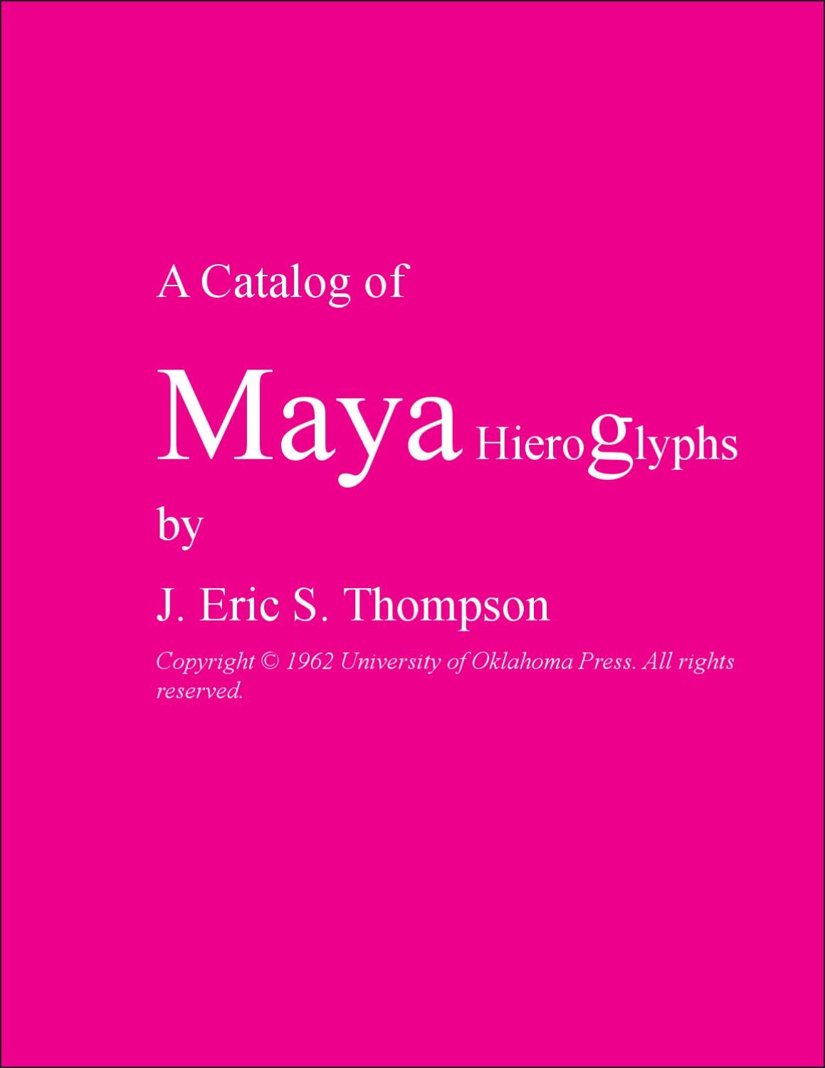 Maya Hieroglyphs by Álvaro Gueny Issuu