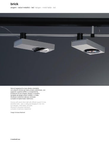 martinelli luce spa Brick 灯饰手册 - martinelli luce 第 4 页