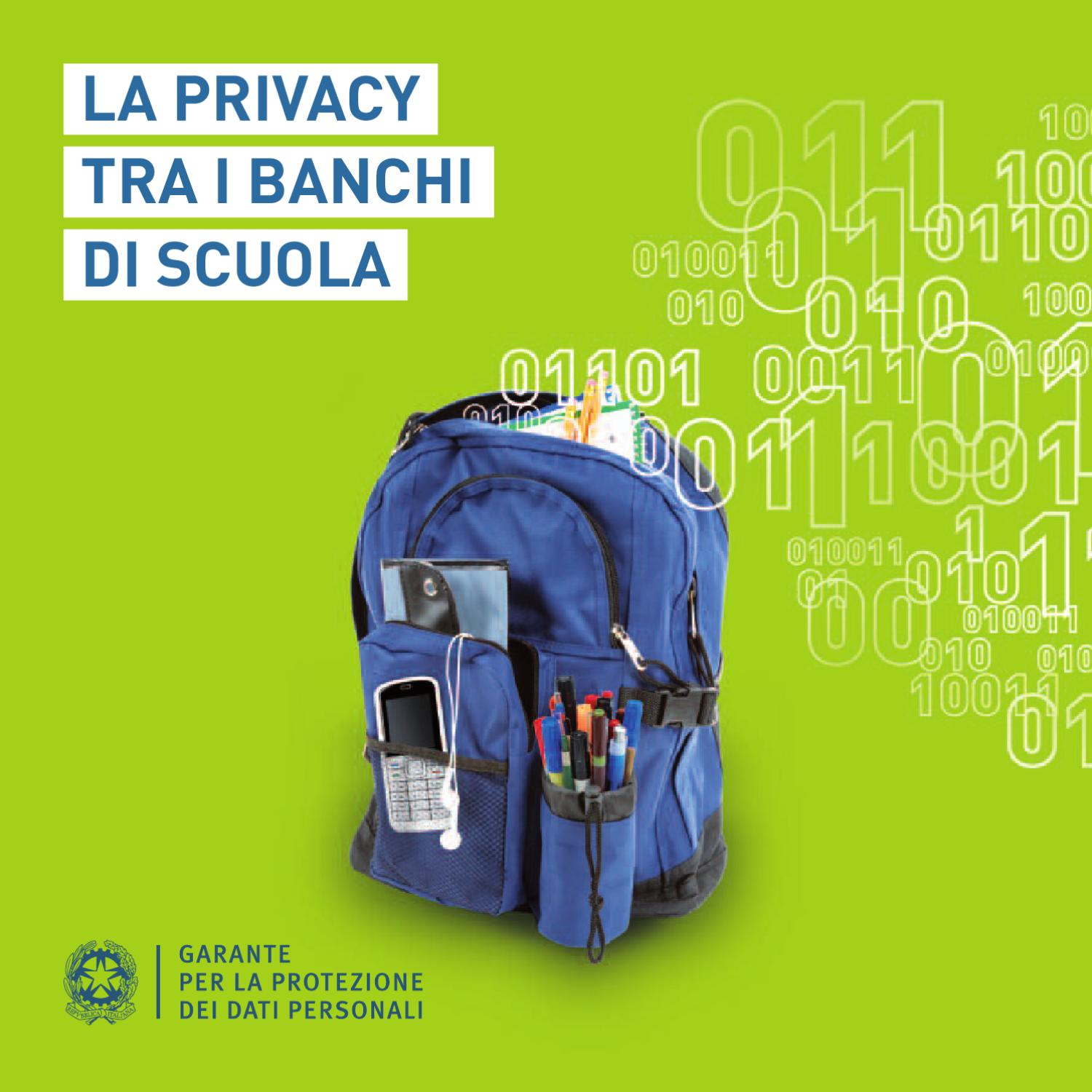La Privacy Tra I Banchi Di Scuola By Rosario Prencipe Issuu