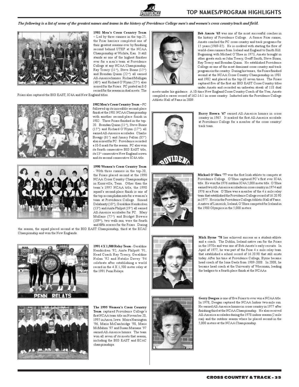 201011 Cross Country/Track Online Team Guide by Providence College Issuu