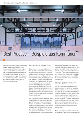 licht.forum 54 „Energieeffiziente Beleuchtung für Kommunen“ 第 10 页
