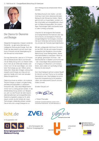 licht.forum 54 „Energieeffiziente Beleuchtung für Kommunen“ 第 2 页