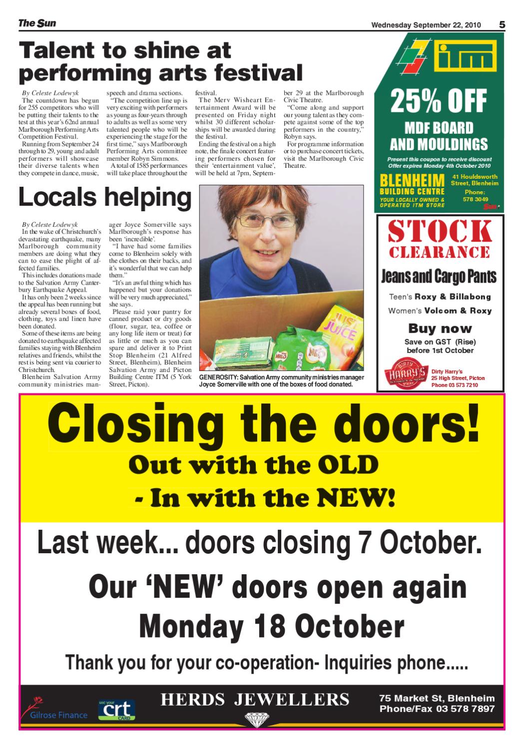 Sun newspaper Blenheim by The Blenheim Sun Issuu