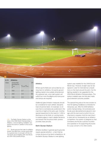 licht.wissen 编号 08 "Sport and Leisure" 第 21 页