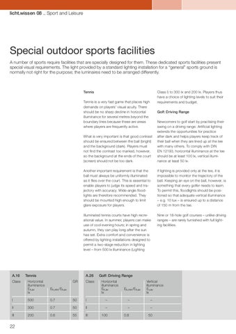 licht.wissen 编号 08 "Sport and Leisure" 第 22 页