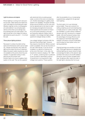 licht.wissen 编号 14 "Ideas for Good 家居 灯饰 " 第 22 页