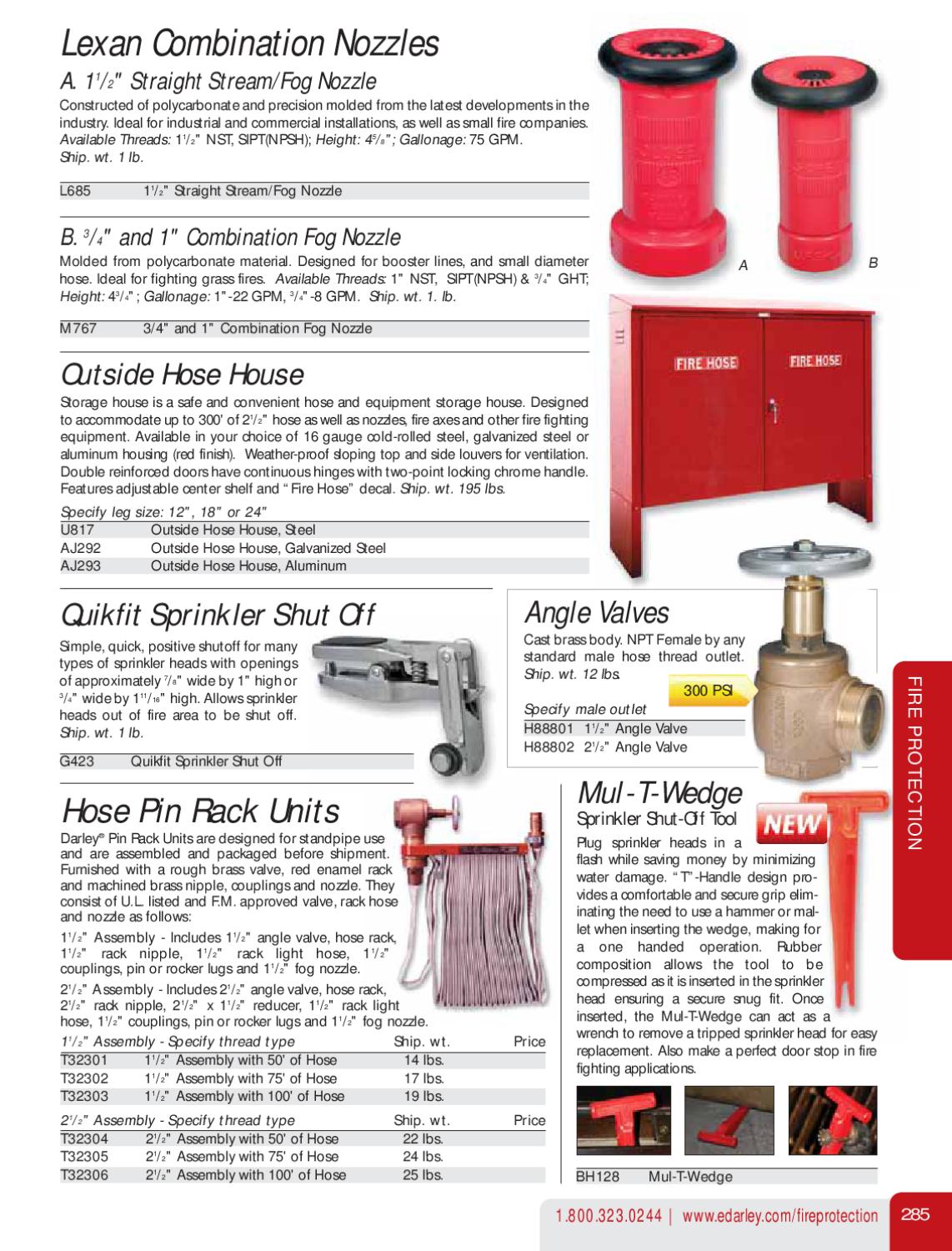 Darley Firefighting Equipment Catalog 254 by W. S. Darley & Company