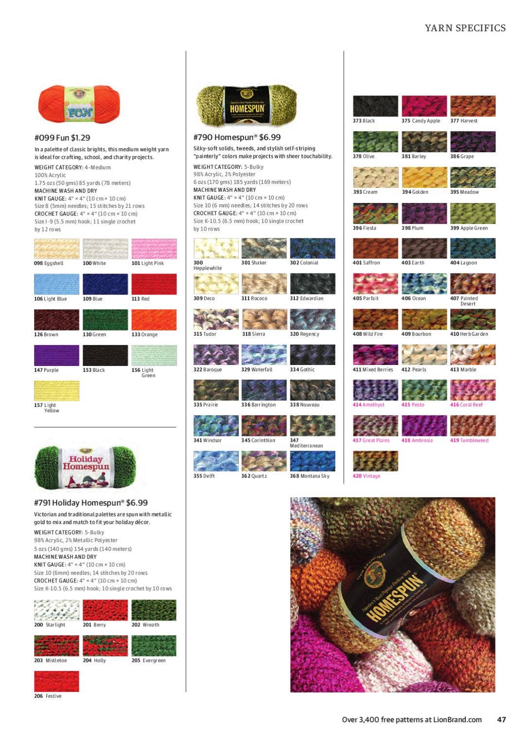 20102011 Lion Brand Catalog by Lion Brand Yarn Issuu
