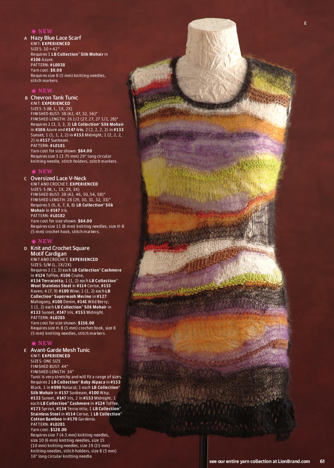 20102011 Lion Brand Catalog by Lion Brand Yarn Issuu