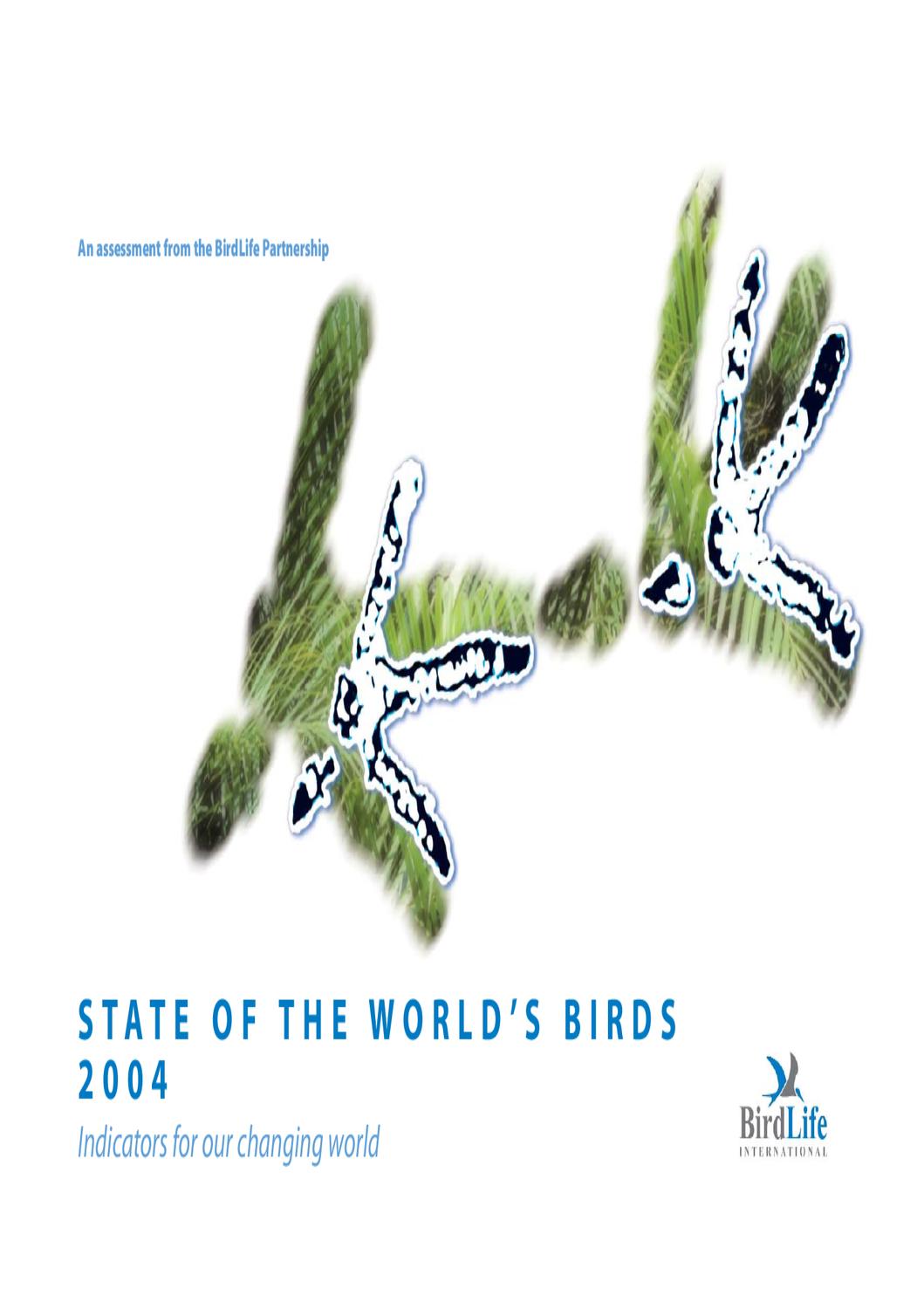 State Of The World S Birds 2004 By Birdlife International Issuu