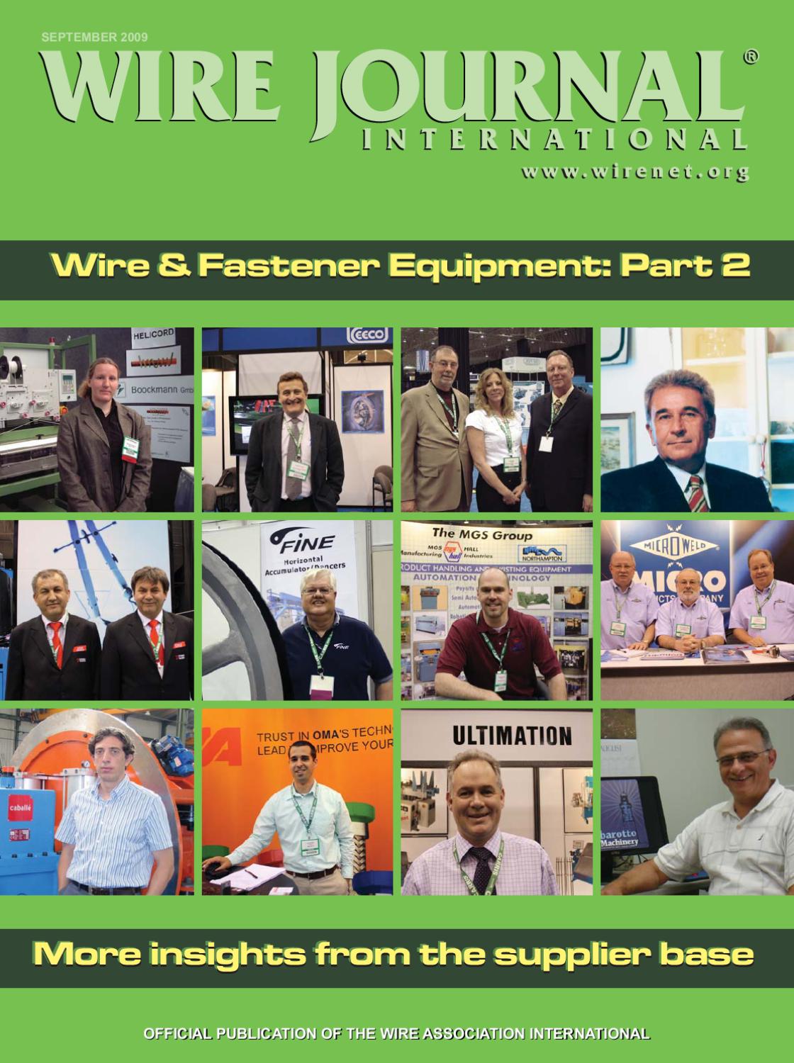 Wire and Fastener Equipment Part 2 by Wire Journal International, Inc