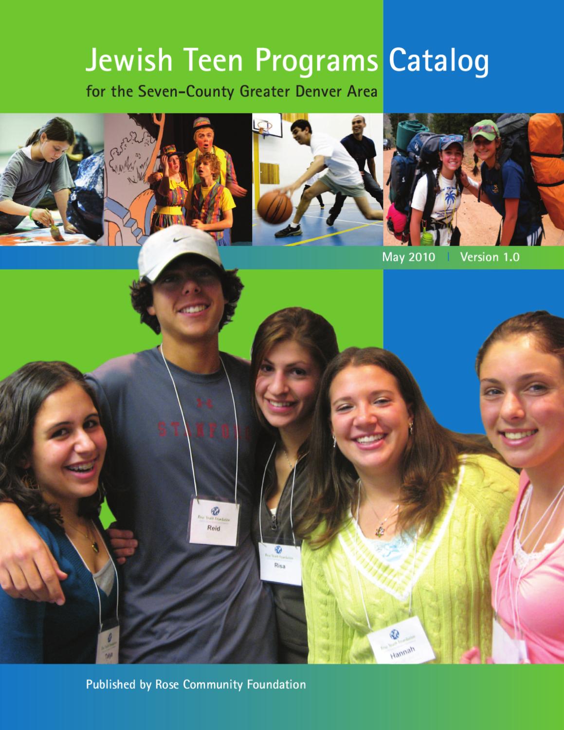 Jewish Teen Program Catalog by StaenbergLoup Jewish Community Center