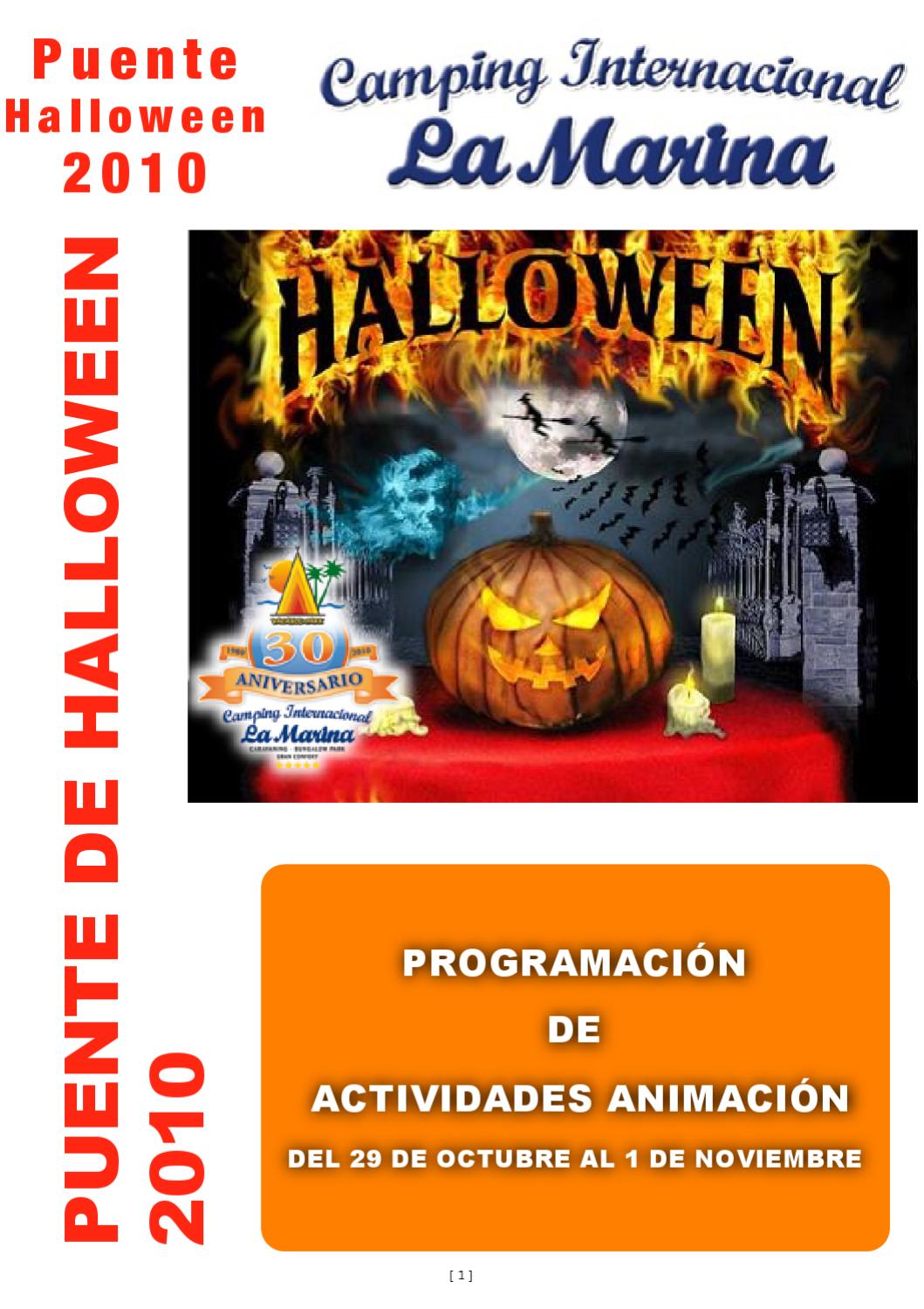 Puente Halloween 2010 by La Marina Resorts Issuu