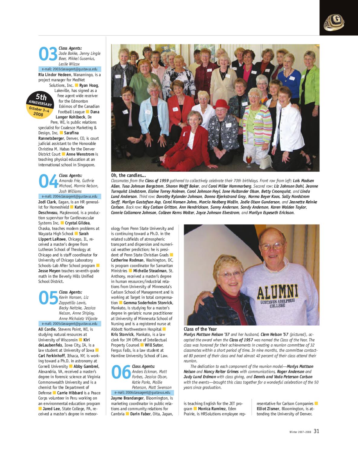 Winter 2007 Quarterly by Gustavus Adolphus College - Issuu