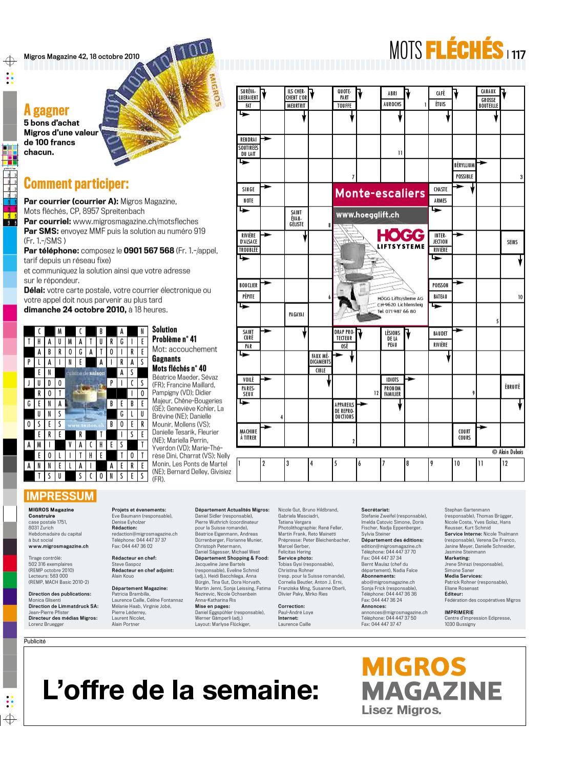 Migros Magazin 42 2010 F Vd By Migros Genossenschafts Bund Issuu
