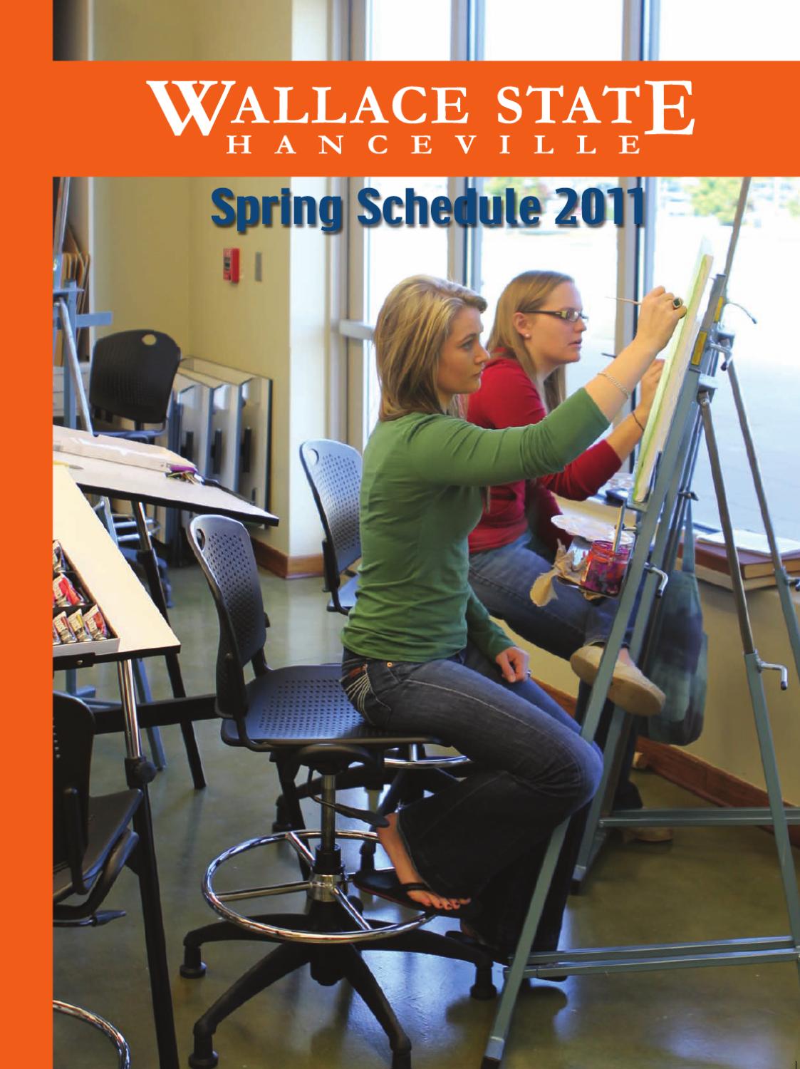 Spring 2011 Schedule by Wallace State Community College Issuu