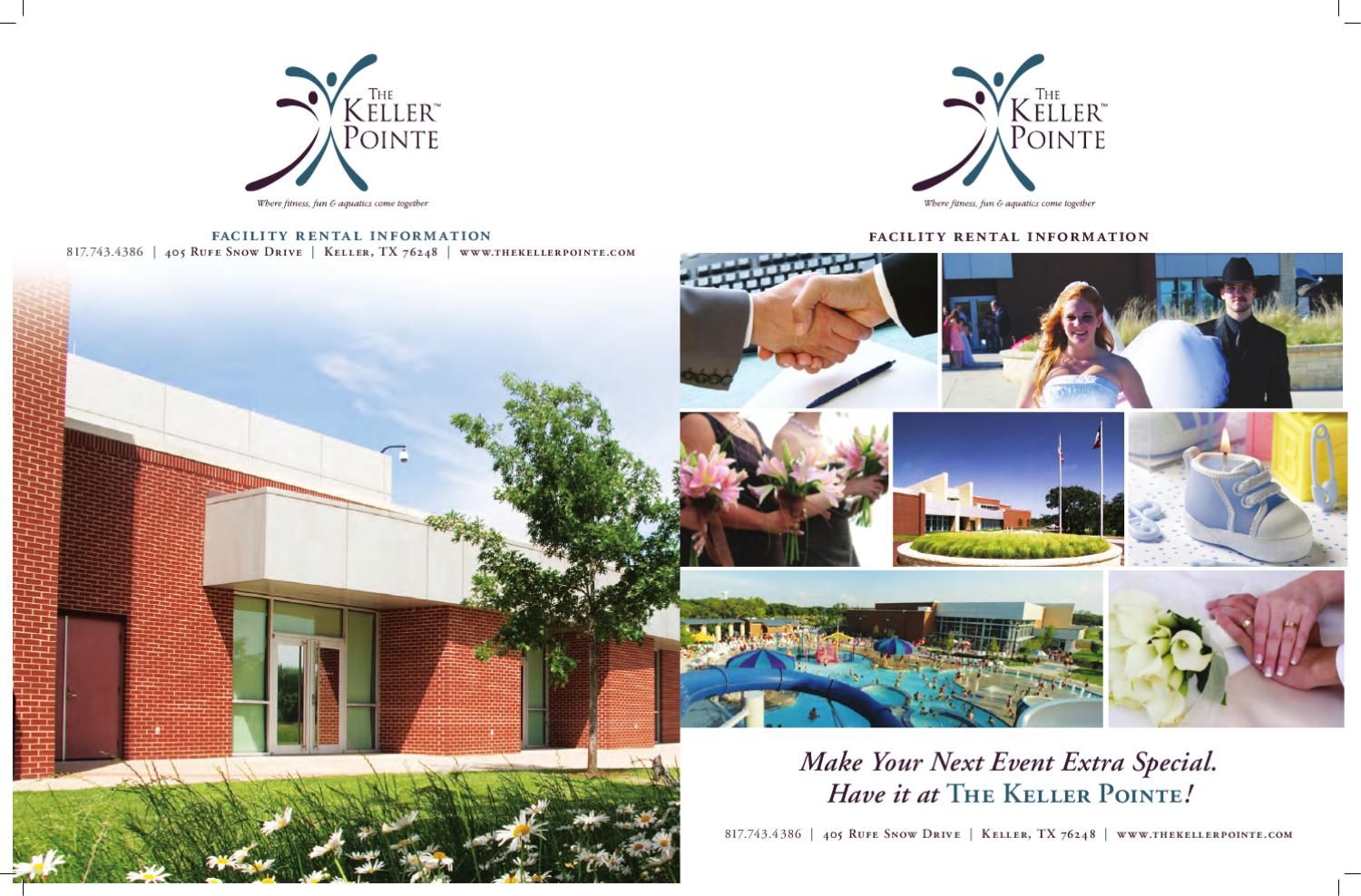 The Keller Pointe Facility Rental Brochure by Keller Parks and