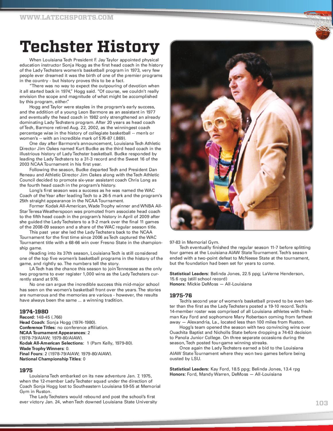 Louisiana Tech Women S Basketball Media Guide By Louisiana Tech Athletics Issuu