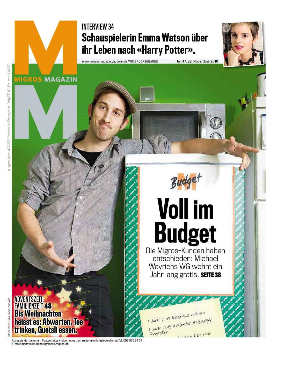 Migros Magazin 47 2010 d AA by Migros-Genossenschafts-Bund - Issuu